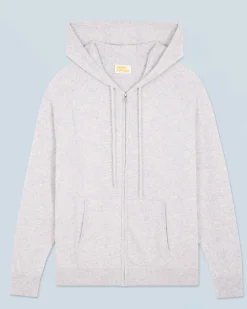 FROM FUTURE Maglione con Cappuccio e Zip Basic Grigioericachiaro Cheap