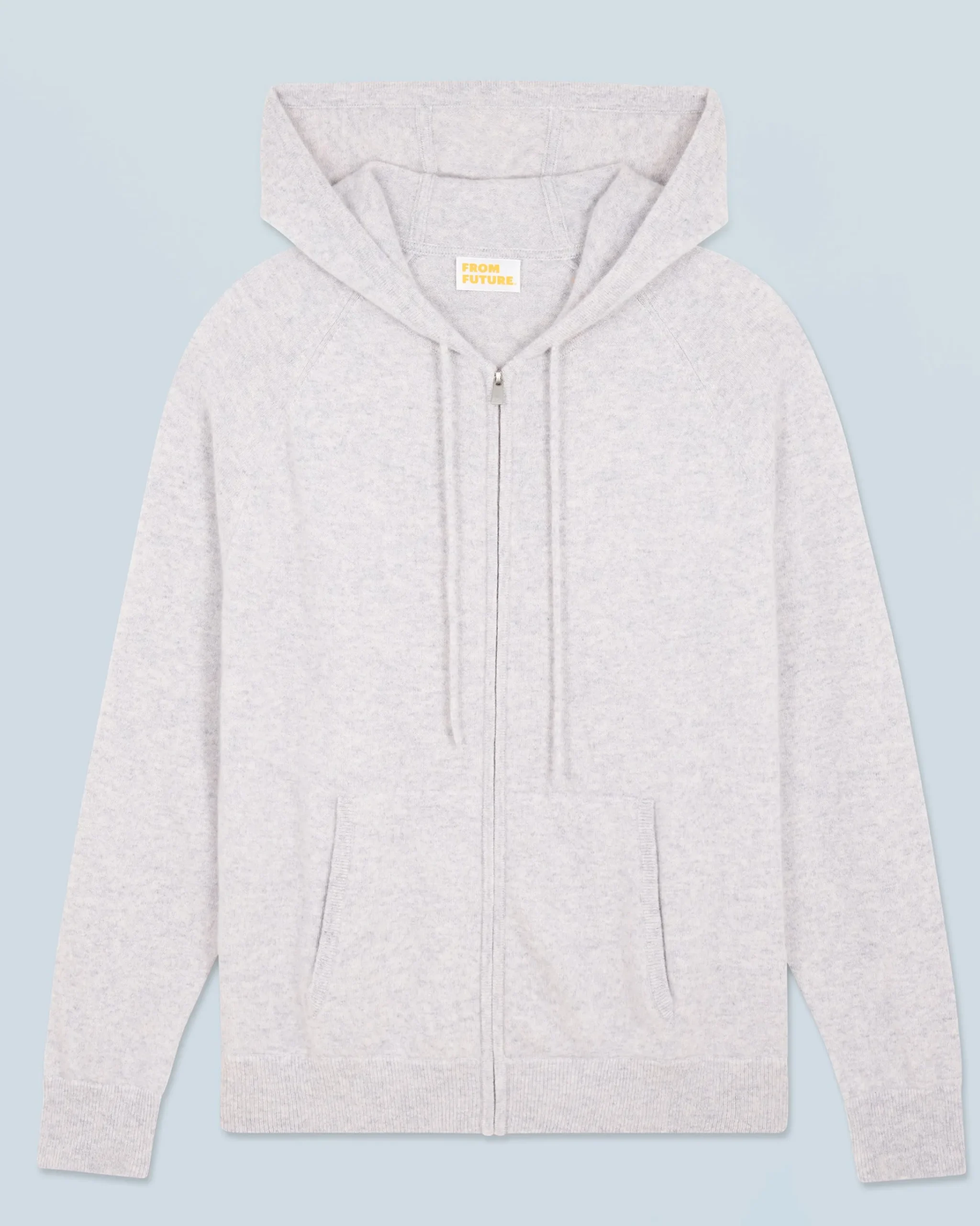 FROM FUTURE Maglione con Cappuccio e Zip Basic Grigioericachiaro Cheap