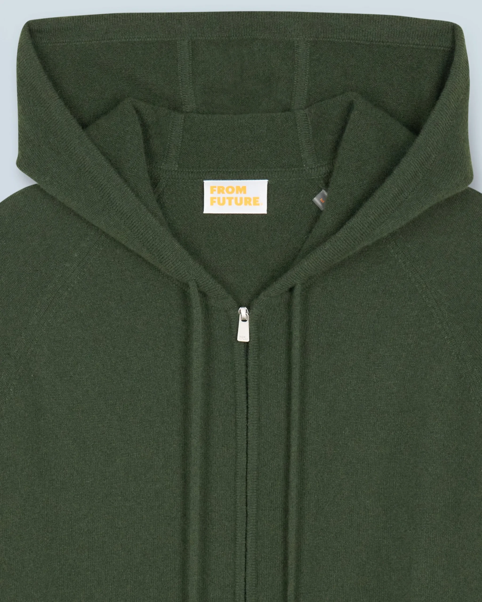 FROM FUTURE Maglione con Cappuccio e Zip Basic Cachi Outlet