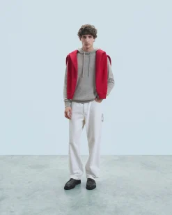 FROM FUTURE Maglione con Cappuccio Oversize Leggero Grigioericascuro Discount