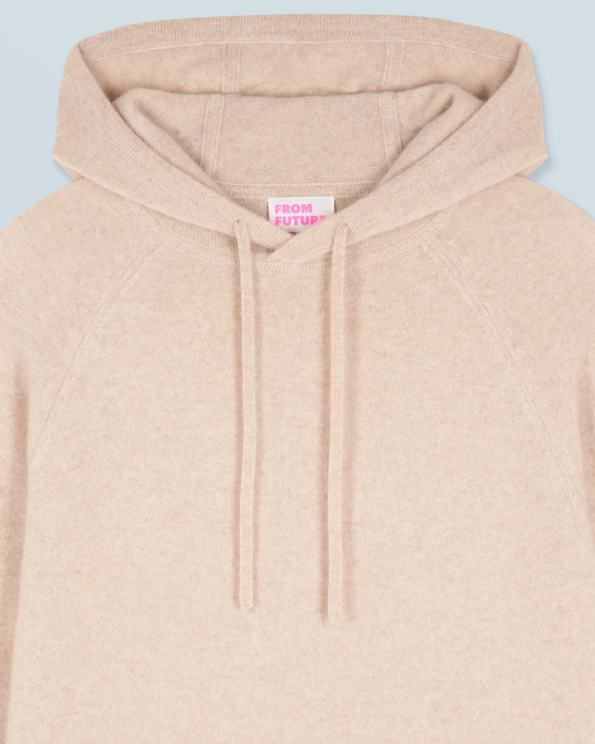 FROM FUTURE Maglione con Cappuccio Oversize Leggero Mentobeige Sale