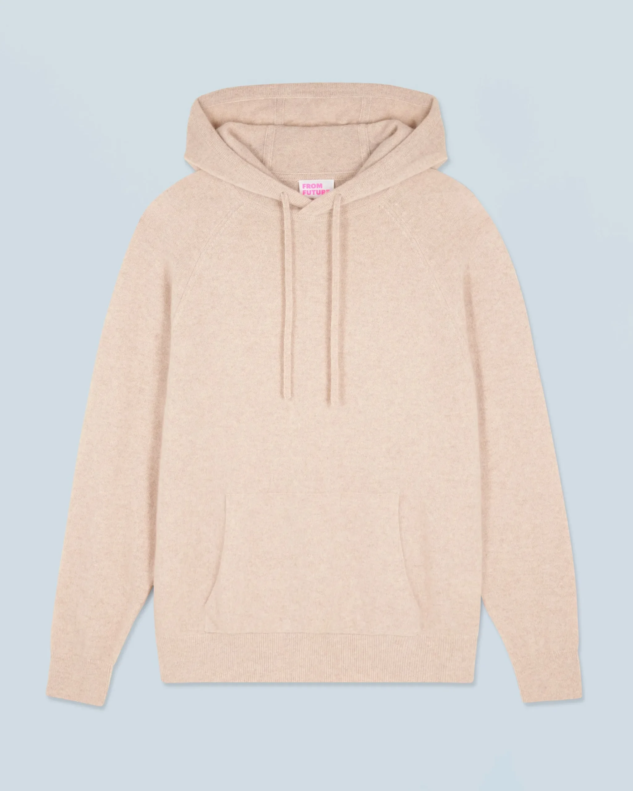 FROM FUTURE Maglione con Cappuccio Oversize Leggero Mentobeige Sale