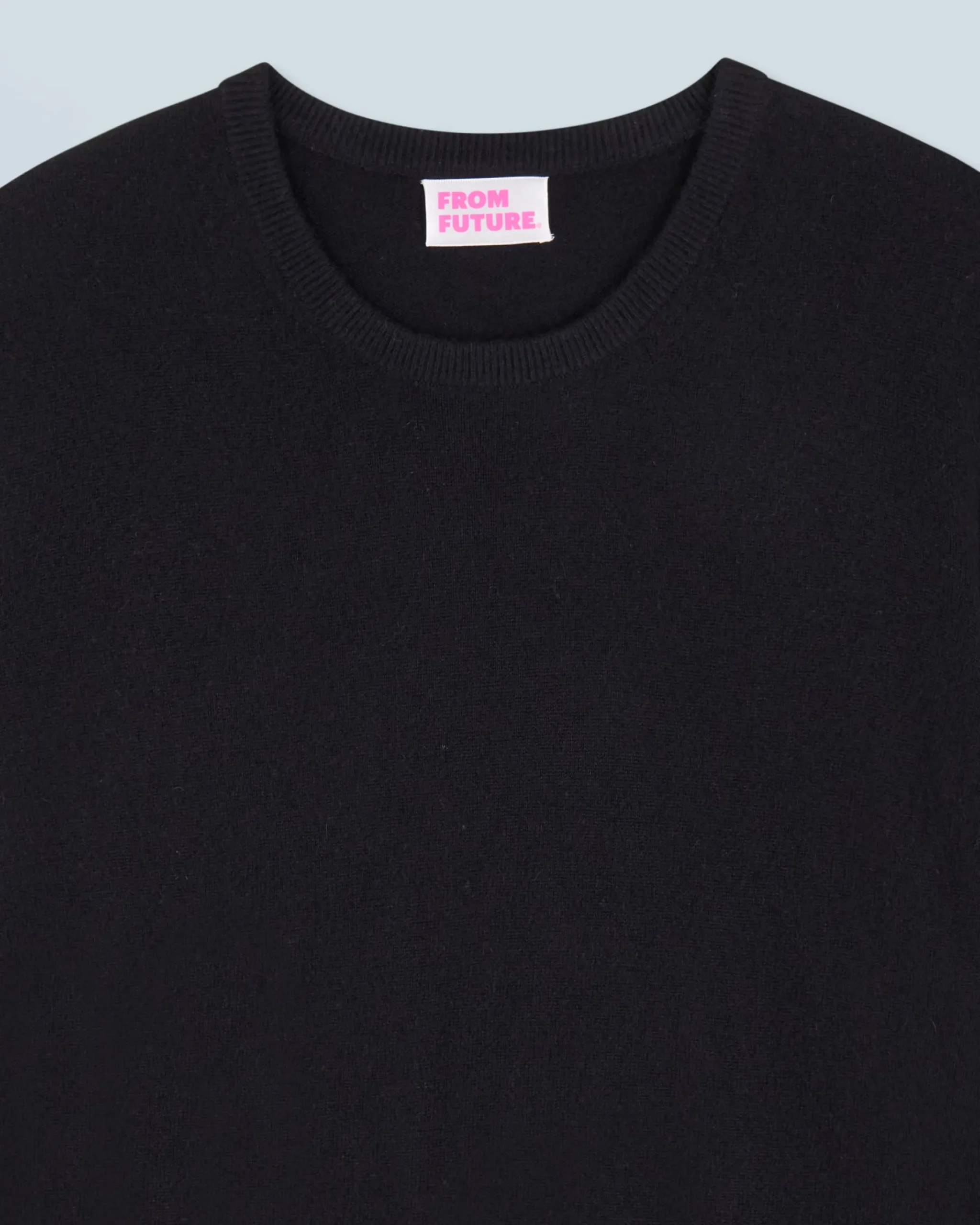 FROM FUTURE Maglione Girocollo Basic Nero Hot