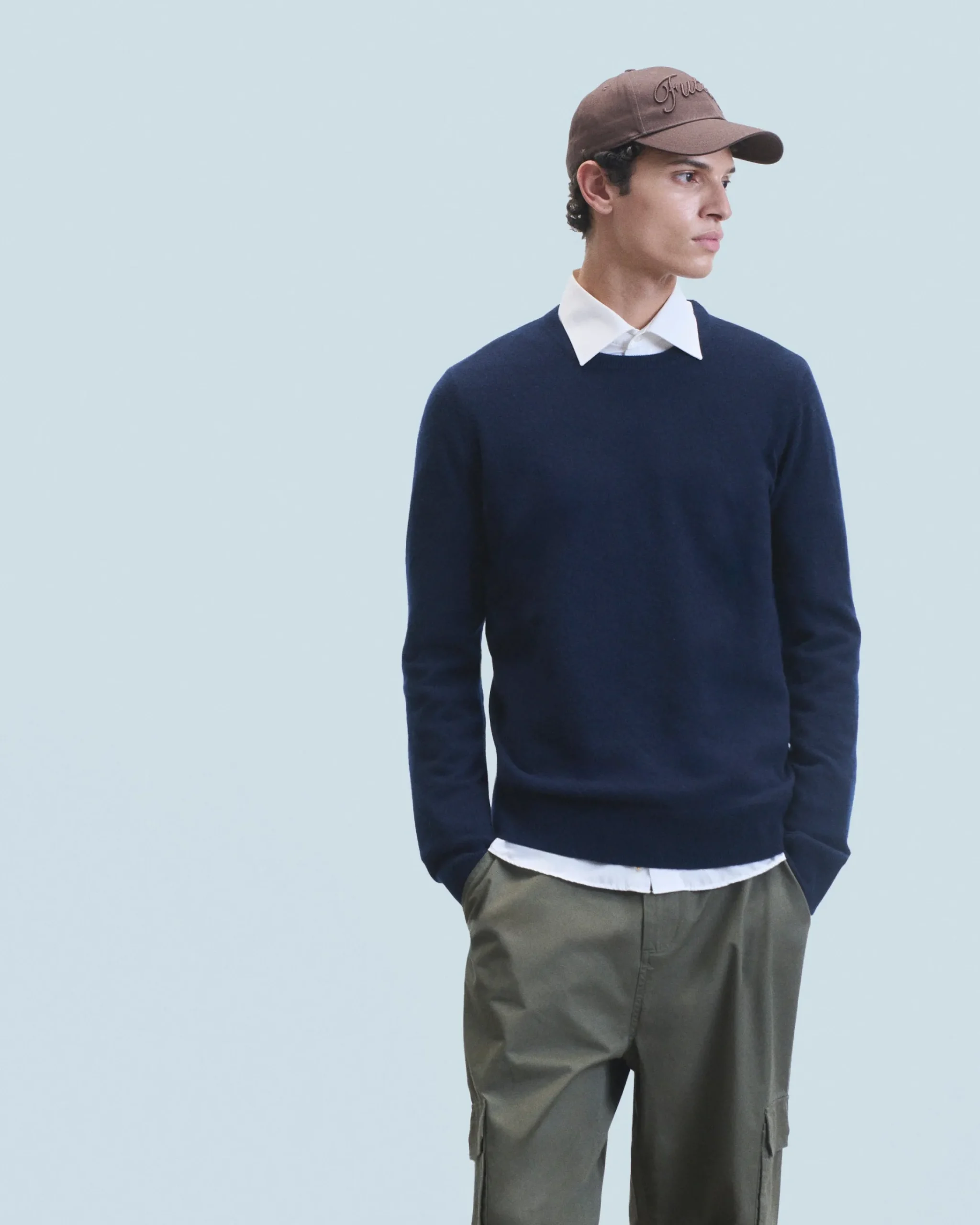 FROM FUTURE Maglione Girocollo Basic Nero Hot
