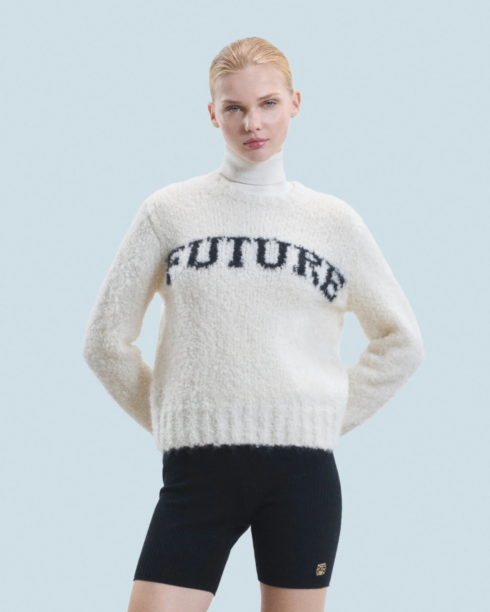 FROM FUTURE Maglione Girocollo Future Ecru Discount