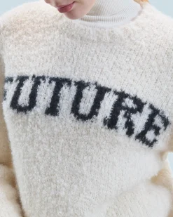 FROM FUTURE Maglione Girocollo Future Ecru Discount