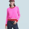 FROM FUTURE Maglione Girocollo Luce a contrasto bicolore UtopicPink Hot