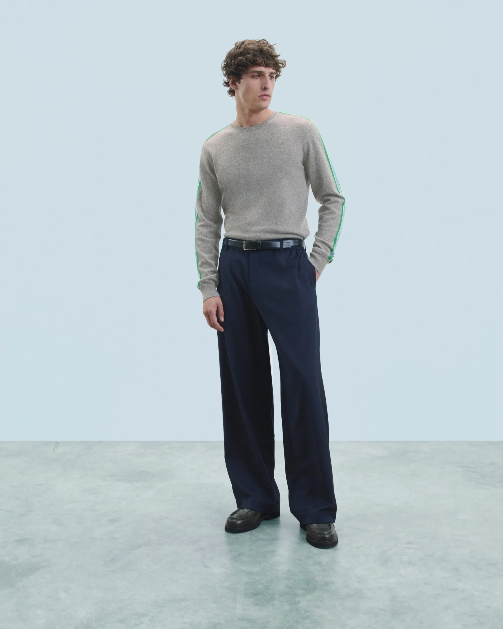 FROM FUTURE Maglione Girocollo Strisce Grigioericascuro Store