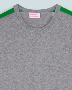 FROM FUTURE Maglione Girocollo Strisce Grigioericascuro Store