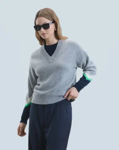 FROM FUTURE Maglione Scollo a V Grigioericascuro Flash Sale
