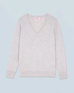 FROM FUTURE Maglione Scollo a V Basic Grigioericachiaro Flash Sale