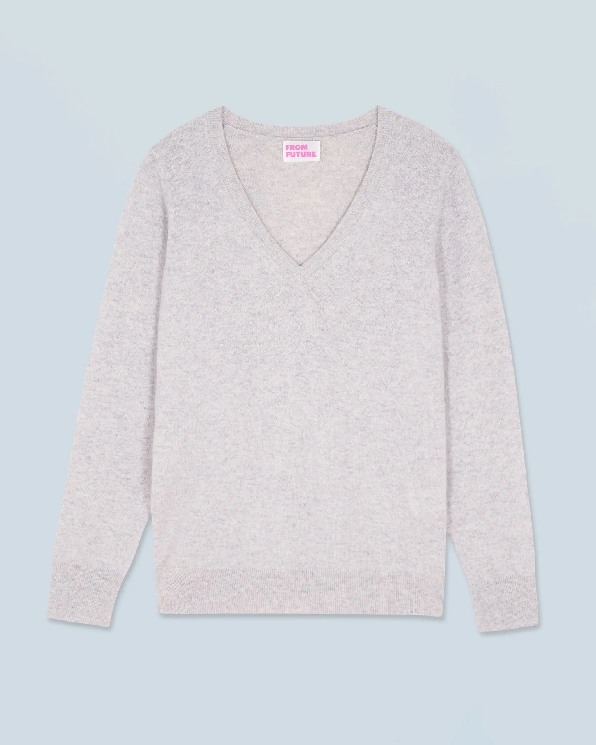 FROM FUTURE Maglione Scollo a V Basic Grigioericachiaro Flash Sale
