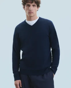 FROM FUTURE Maglione Scollo a V Basic MarinaMilitare Discount