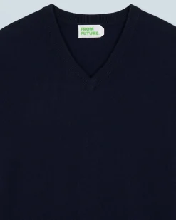 FROM FUTURE Maglione Scollo a V Basic MarinaMilitare Discount