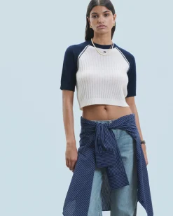 FROM FUTURE Maglione Scollo tondo Ecrù Cheap