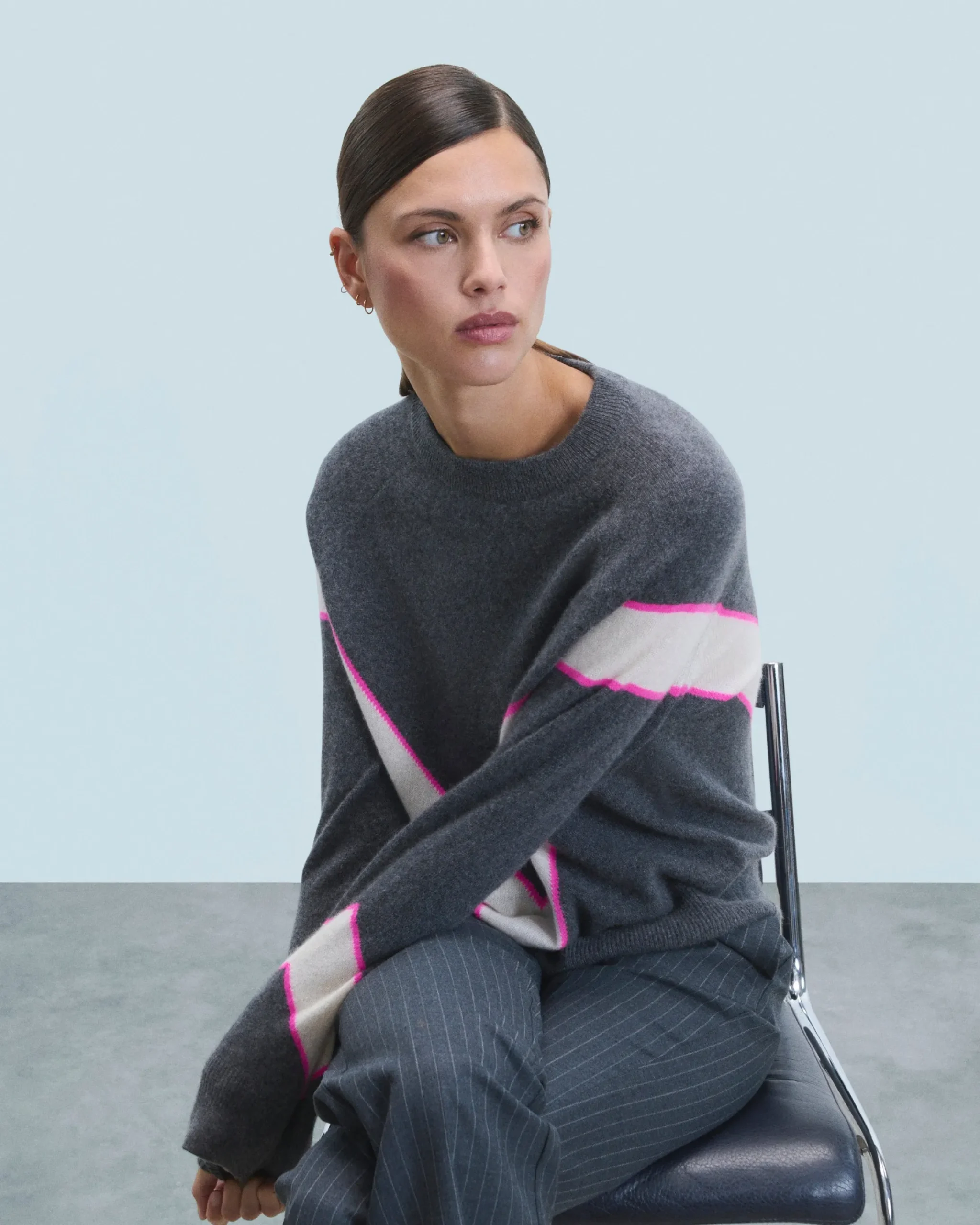 FROM FUTURE Maglione Scollo tondo Grigioantracite Best