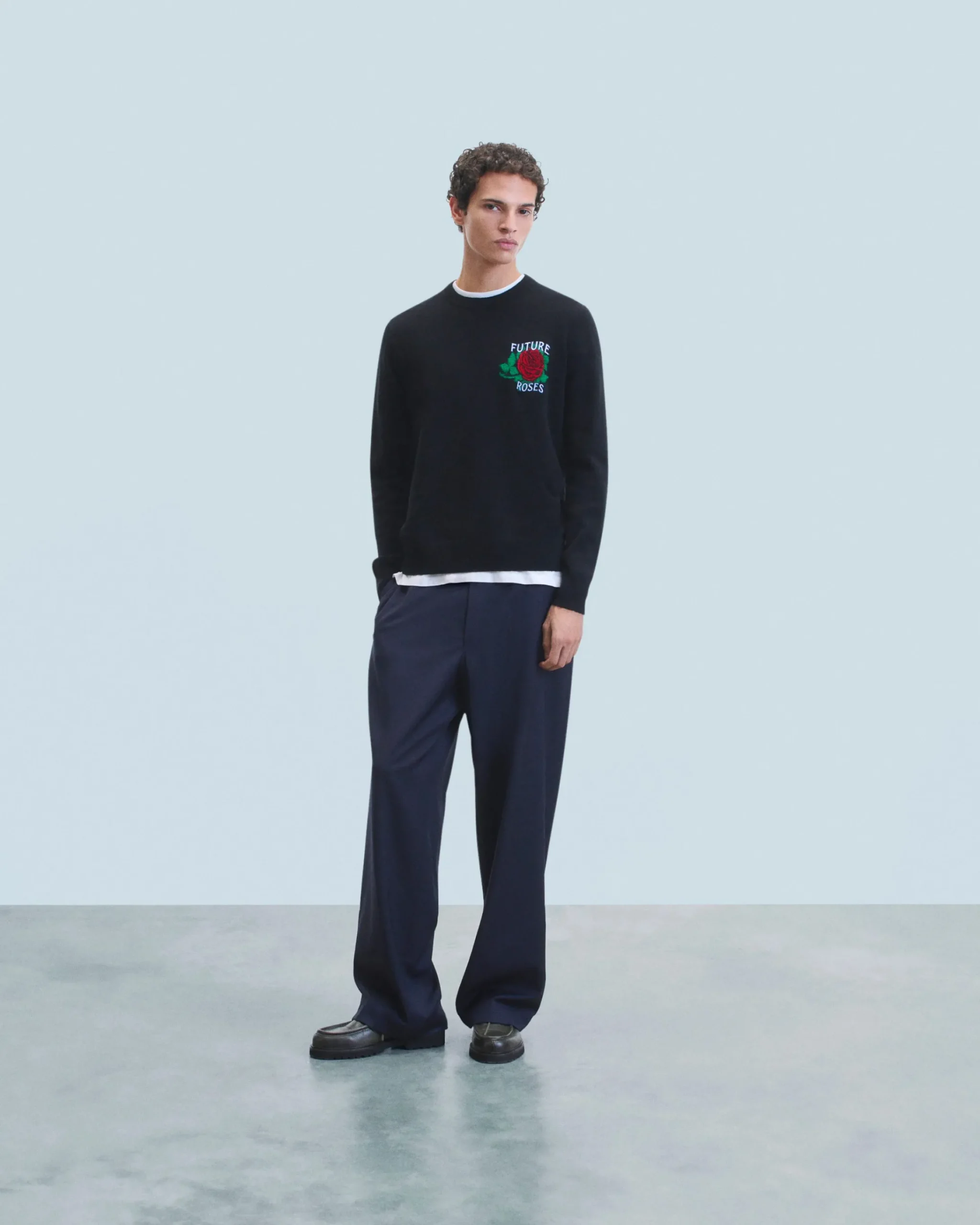 FROM FUTURE Maglione Scollo tondo Nero Best