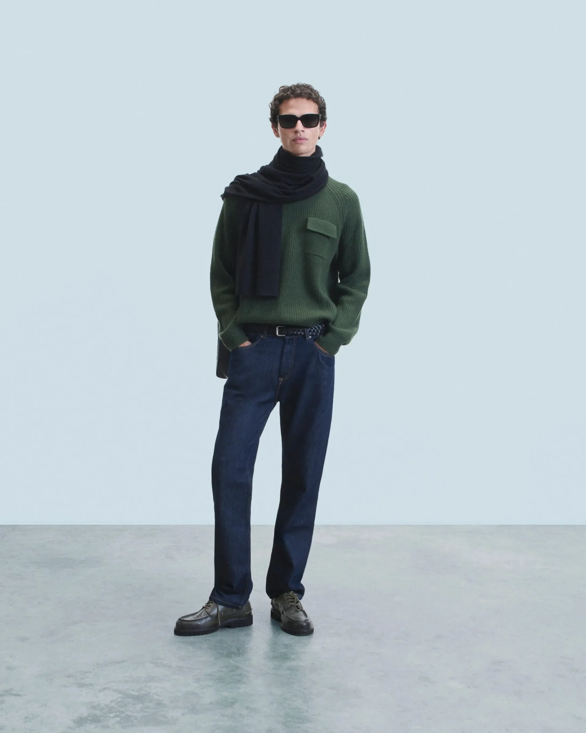 FROM FUTURE Maglione Scollo tondo Cachi Flash Sale