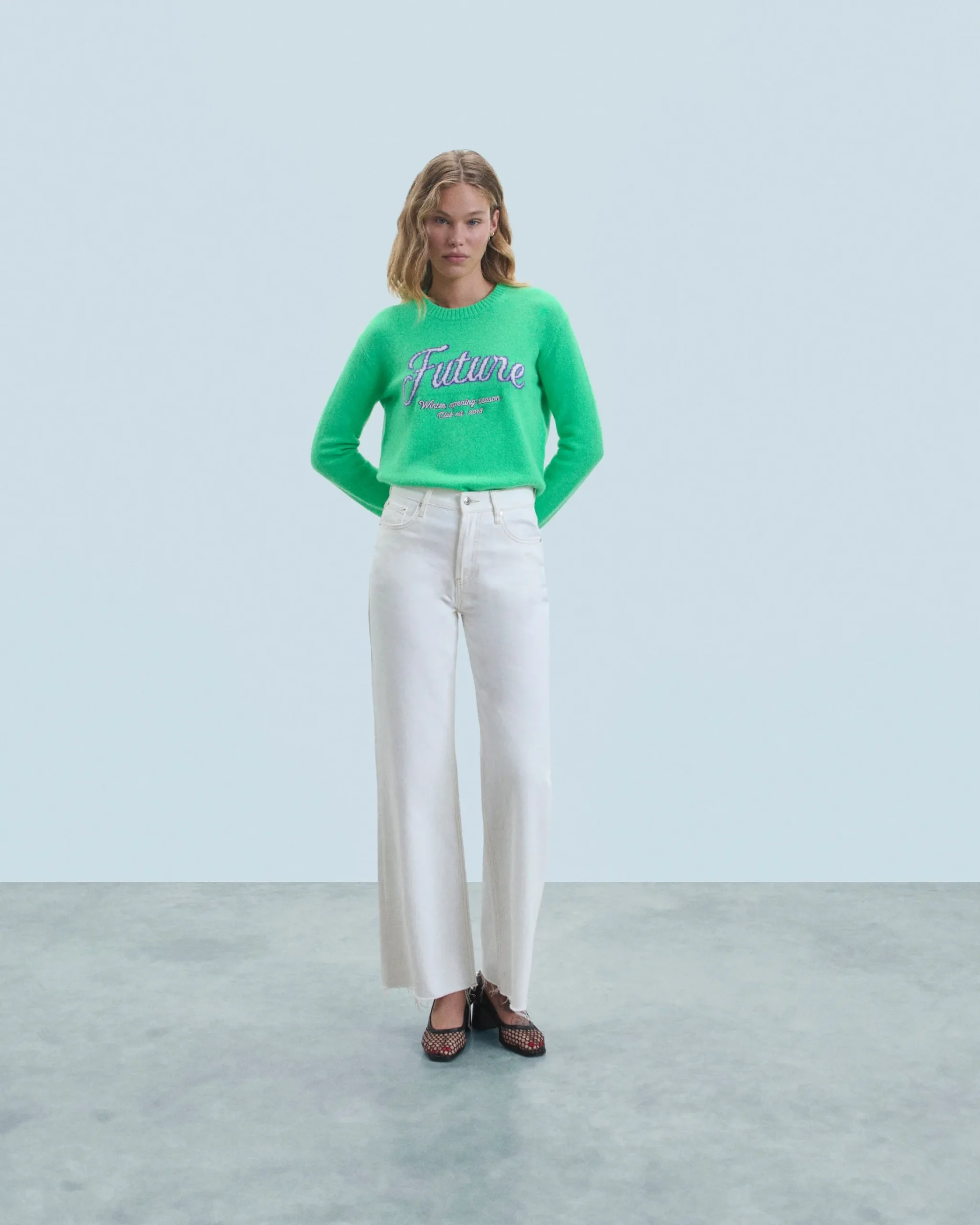 FROM FUTURE Maglione Scollo tondo UtopicGreen Flash Sale