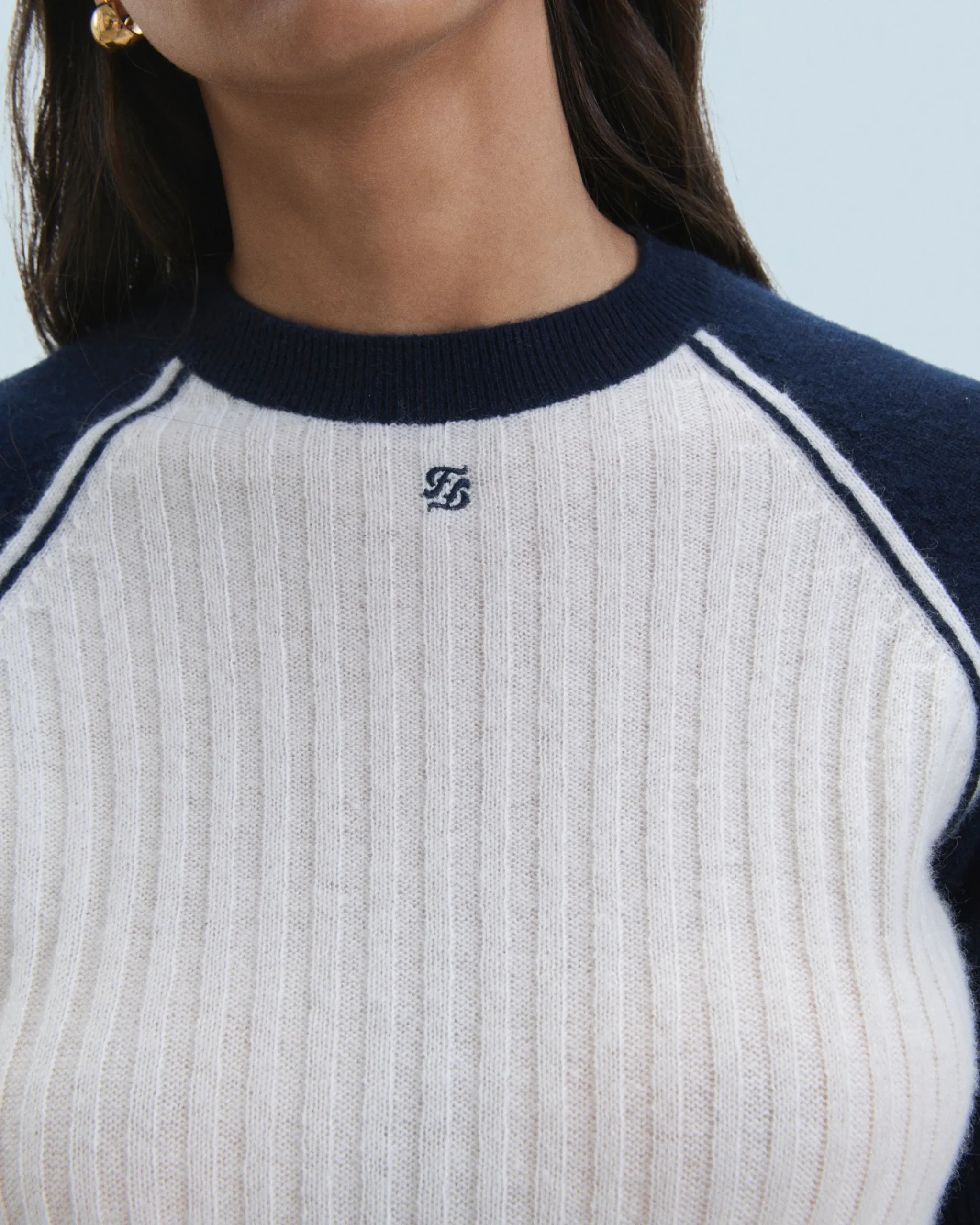 FROM FUTURE Maglione Scollo tondo Ecrù Cheap
