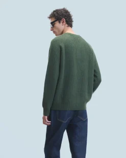 FROM FUTURE Maglione Scollo tondo Cachi Flash Sale