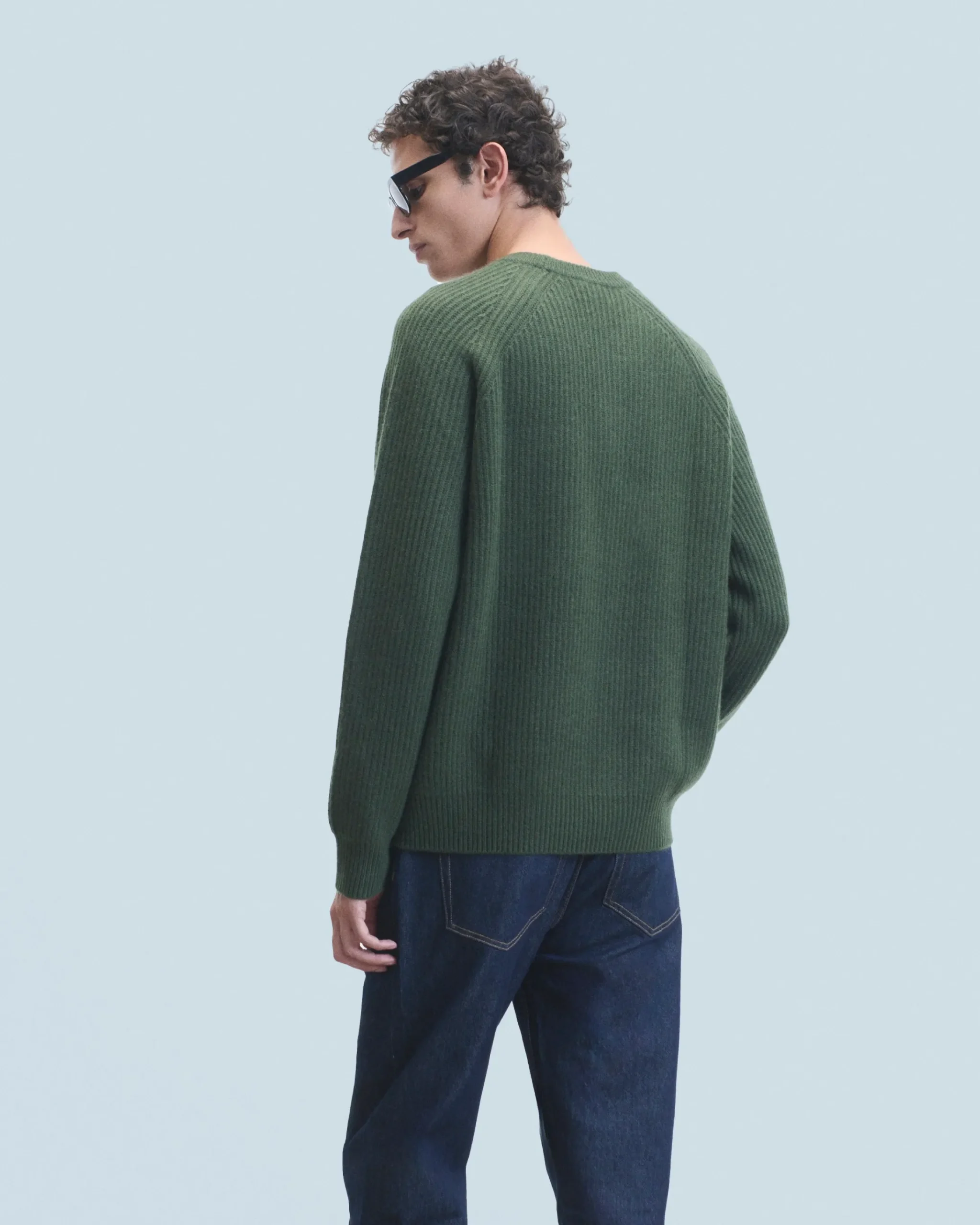 FROM FUTURE Maglione Scollo tondo Cachi Flash Sale