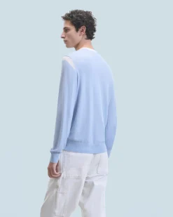 FROM FUTURE Maglione Scollo tondo CloudBlue Flash Sale
