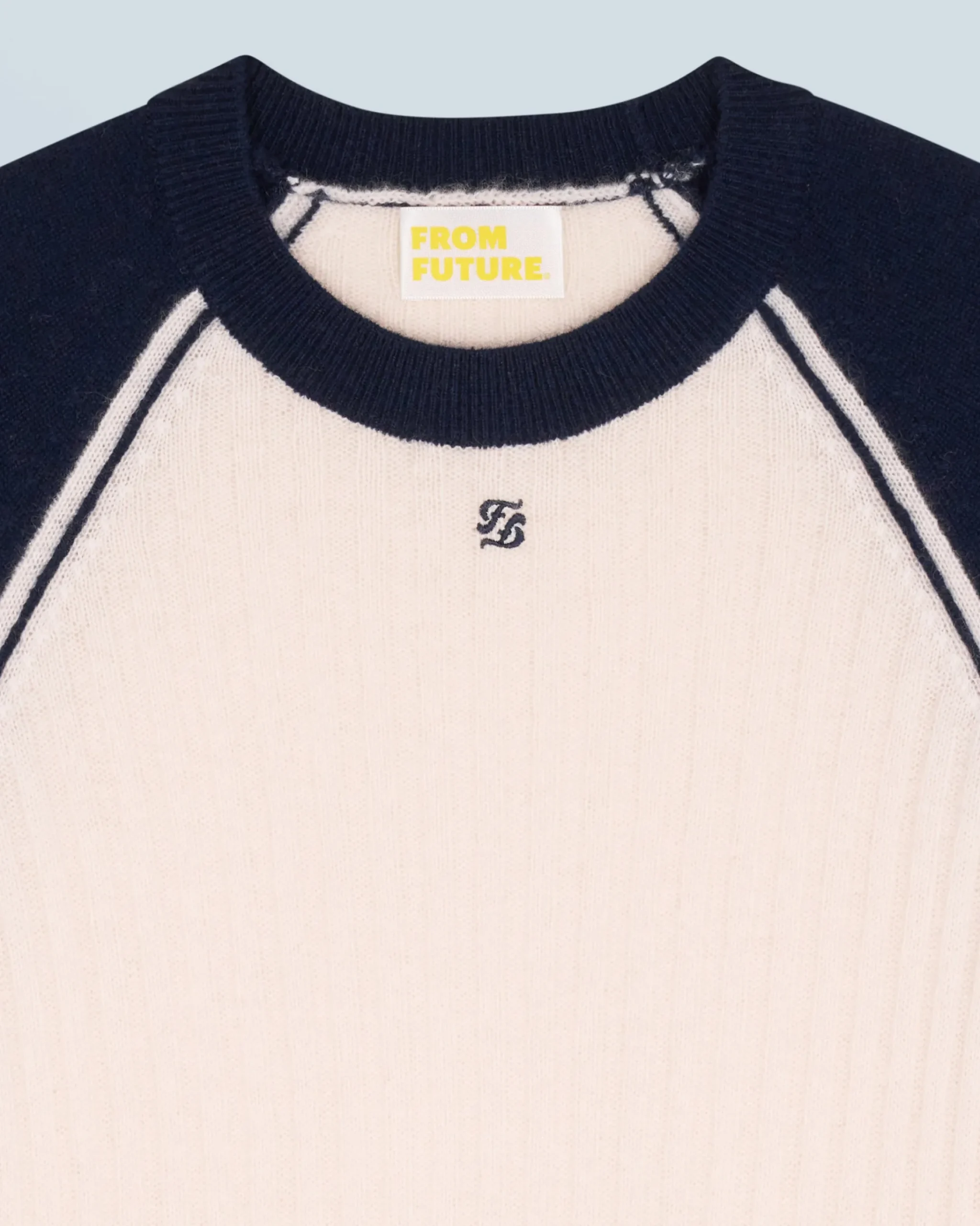 FROM FUTURE Maglione Scollo tondo Ecrù Cheap