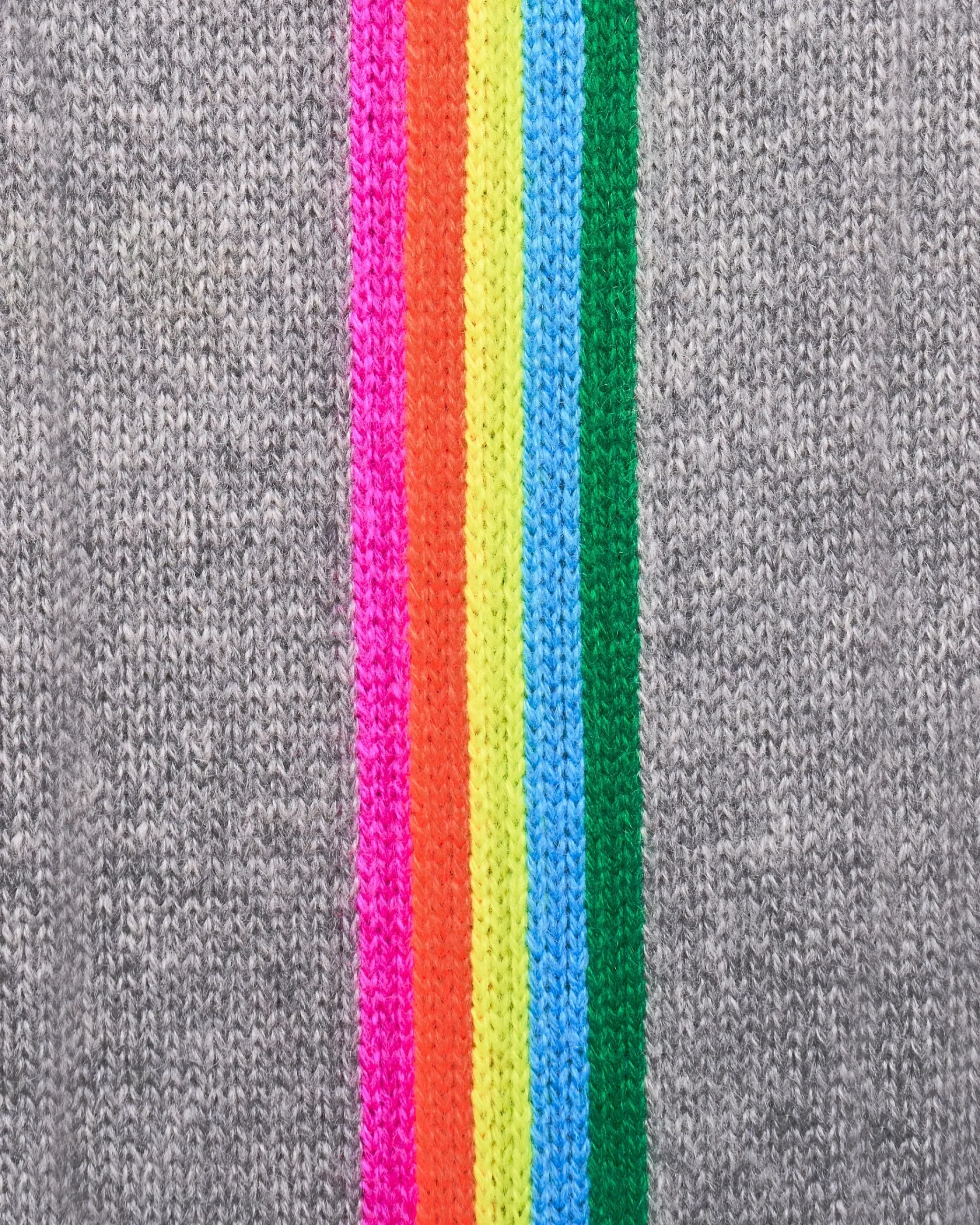 FROM FUTURE Maglione Scollo tondo Bande maniche Multicolori Grigioericascuro Fashion