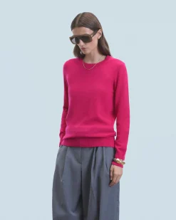 FROM FUTURE Maglione Scollo tondo Basic RaspberryPink Fashion