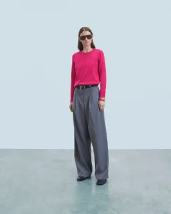 FROM FUTURE Maglione Scollo tondo Basic RaspberryPink Fashion