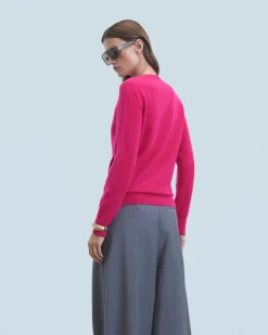 FROM FUTURE Maglione Scollo tondo Basic RaspberryPink Fashion