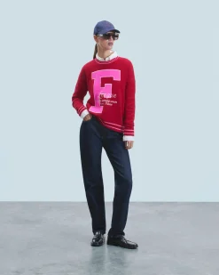 FROM FUTURE Maglione Scollo tondo F DarkRed Best