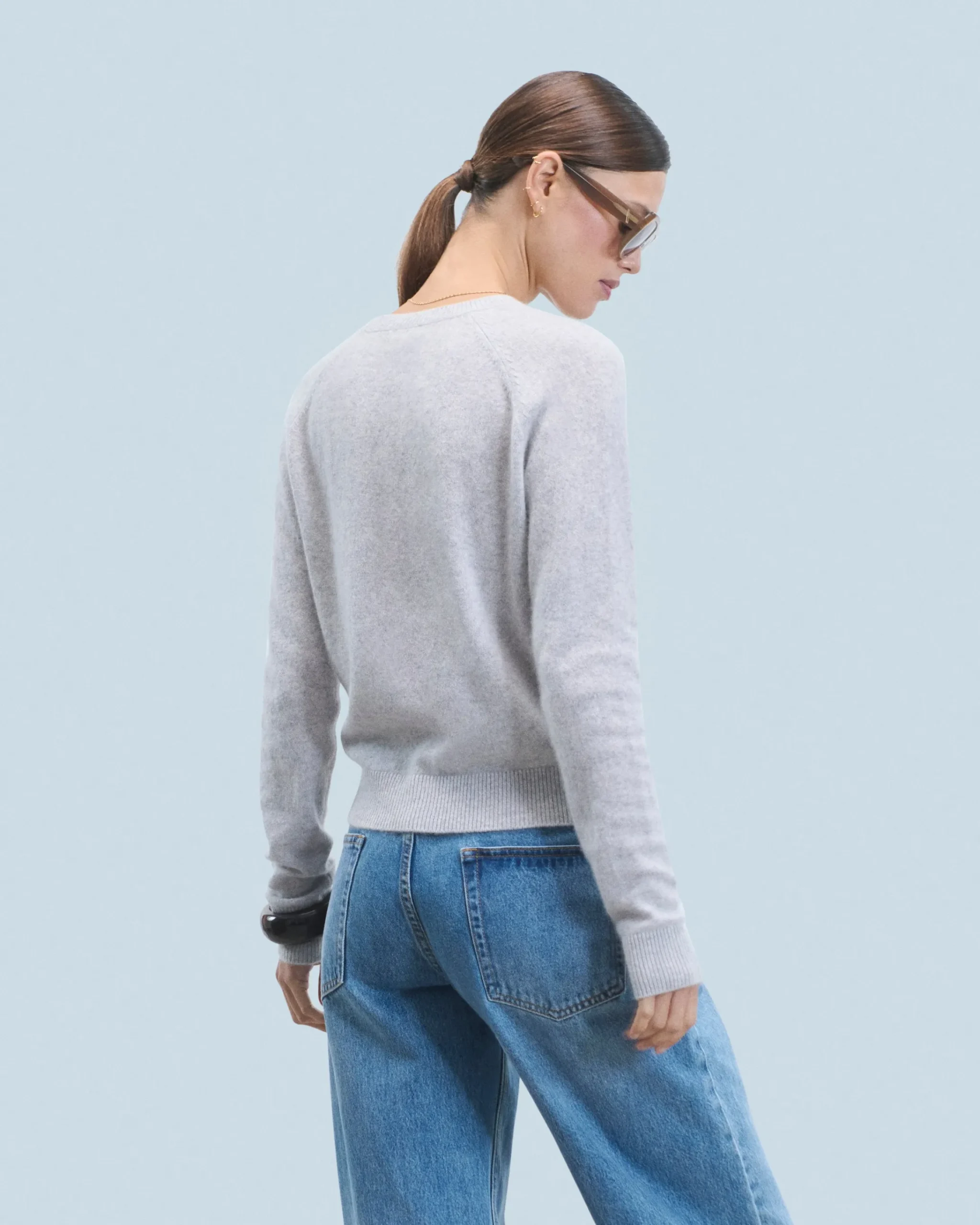 FROM FUTURE Maglione Scollo tondo Leggero Grigioericachiaro Discount