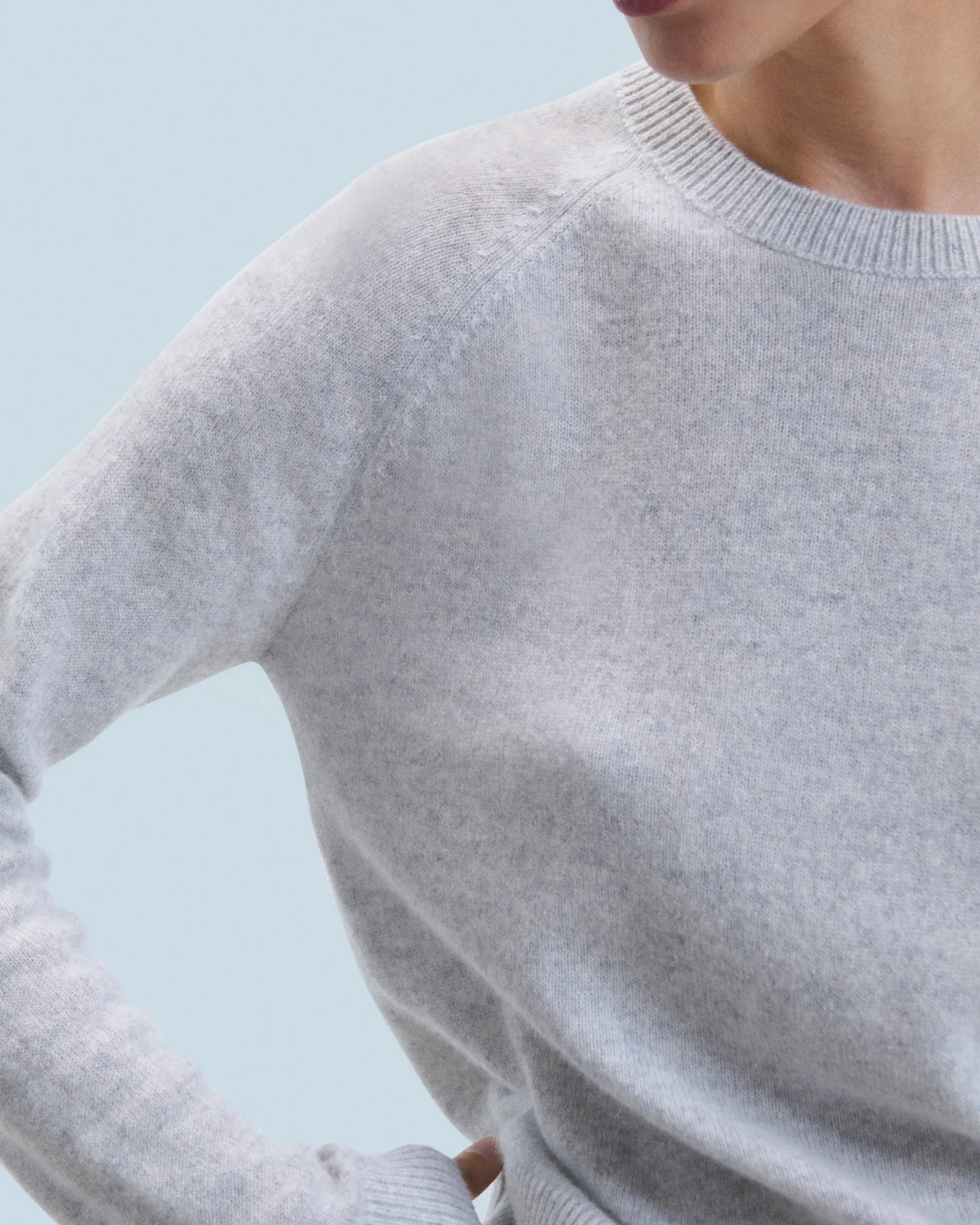 FROM FUTURE Maglione Scollo tondo Leggero Grigioericachiaro Discount