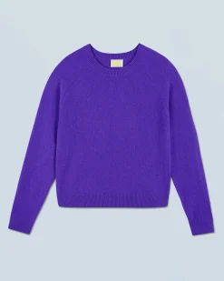 FROM FUTURE Maglione Scollo tondo Leggero PopPurple Hot