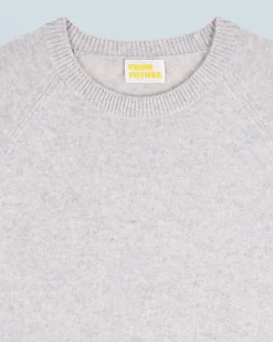 FROM FUTURE Maglione Scollo tondo Leggero Grigioericachiaro Discount