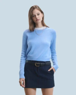 FROM FUTURE Maglione Scollo tondo Raglan FairyBlue Fashion