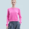 FROM FUTURE Maglione Scollo tondo Raglan BrightPinkMou Cheap