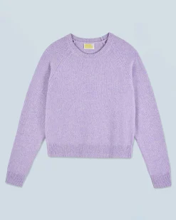 FROM FUTURE Maglione Scollo tondo Raglan Lilac Best Sale