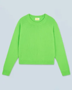 FROM FUTURE Maglione Scollo tondo Raglan Neonverde Store