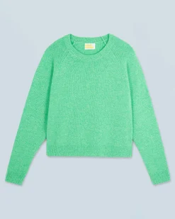 FROM FUTURE Maglione Scollo tondo Raglan UtopicGreenMouliné Clearance