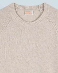 FROM FUTURE Maglione Scollo tondo Raglan Beige Cheap