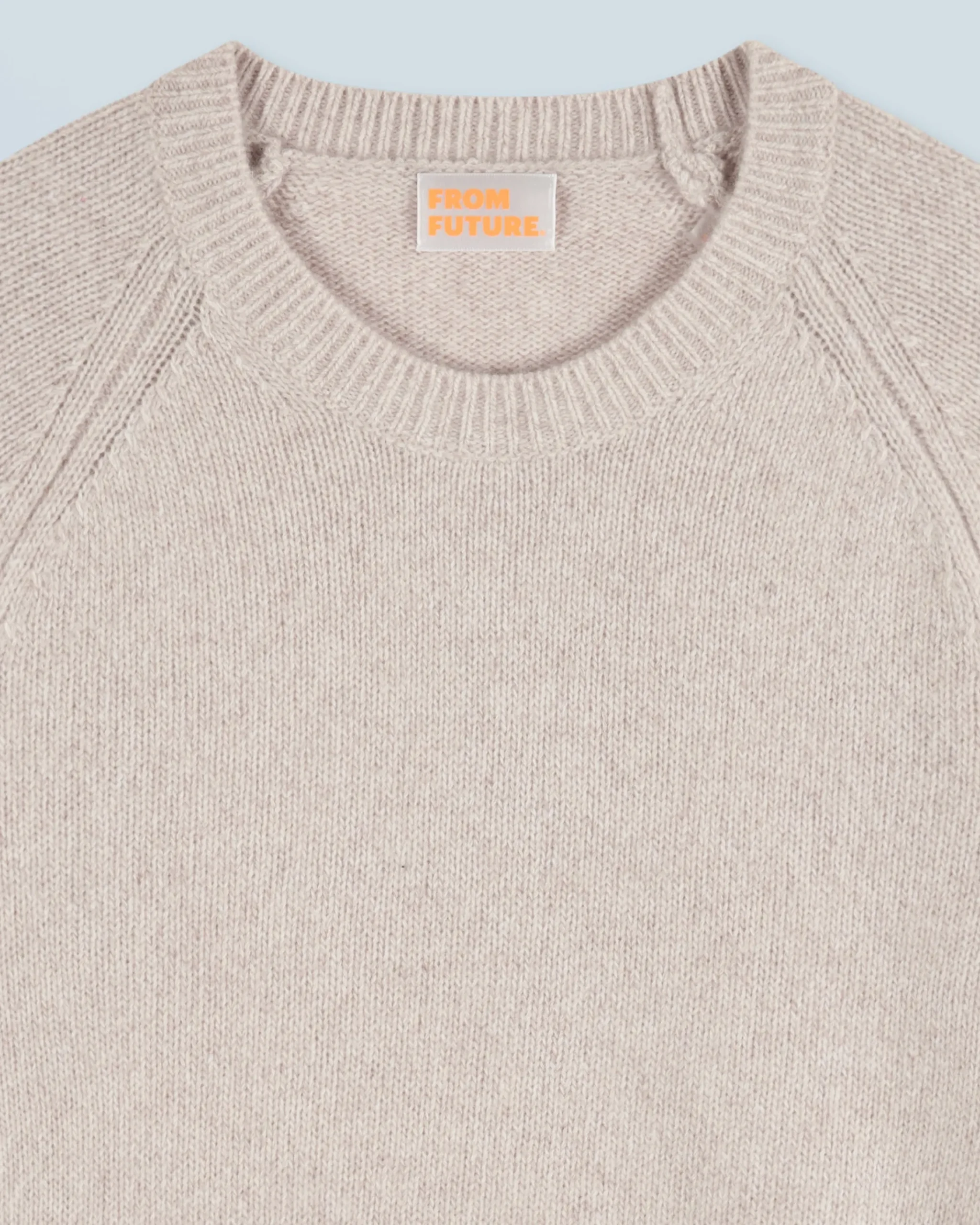 FROM FUTURE Maglione Scollo tondo Raglan Beige Cheap