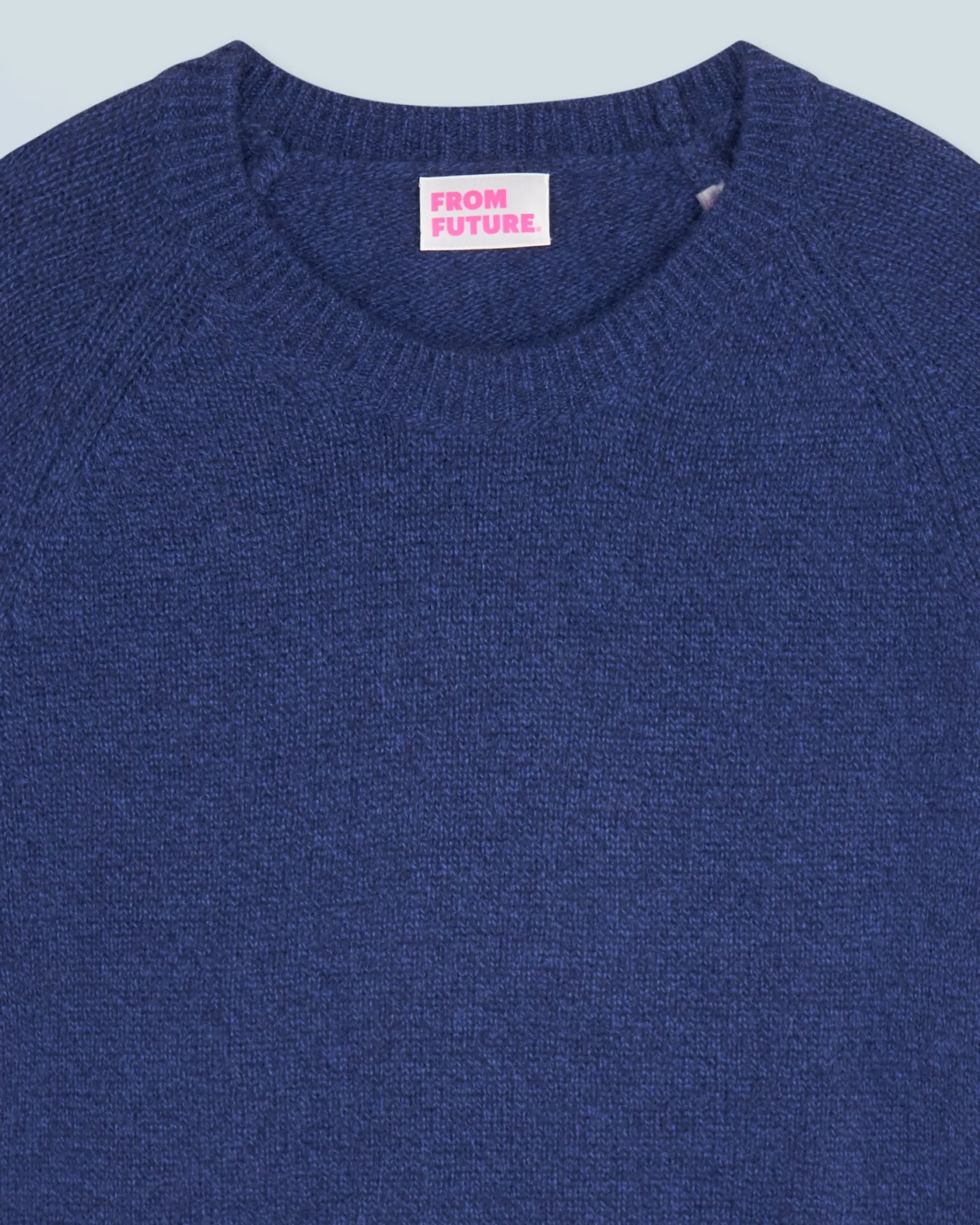 FROM FUTURE Maglione Scollo tondo Raglan DarkBlue Flash Sale