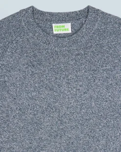 FROM FUTURE Maglione Scollo tondo Raglan MoonlightBlue Cheap