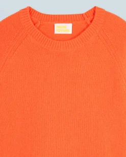 FROM FUTURE Maglione Scollo tondo Raglan UtopicOrange Hot
