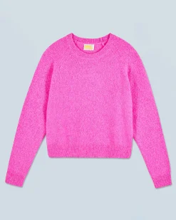 FROM FUTURE Maglione Scollo tondo Raglan BrightPinkMou Cheap