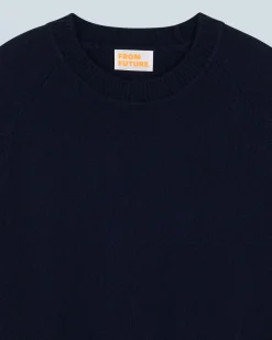 FROM FUTURE Maglione Scollo tondo Raglan MarinaMilitare Cheap