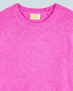 FROM FUTURE Maglione Scollo tondo Raglan BrightPinkMou Cheap